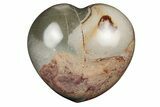 Wide, Polychrome Jasper Heart - Madagascar #205398-1